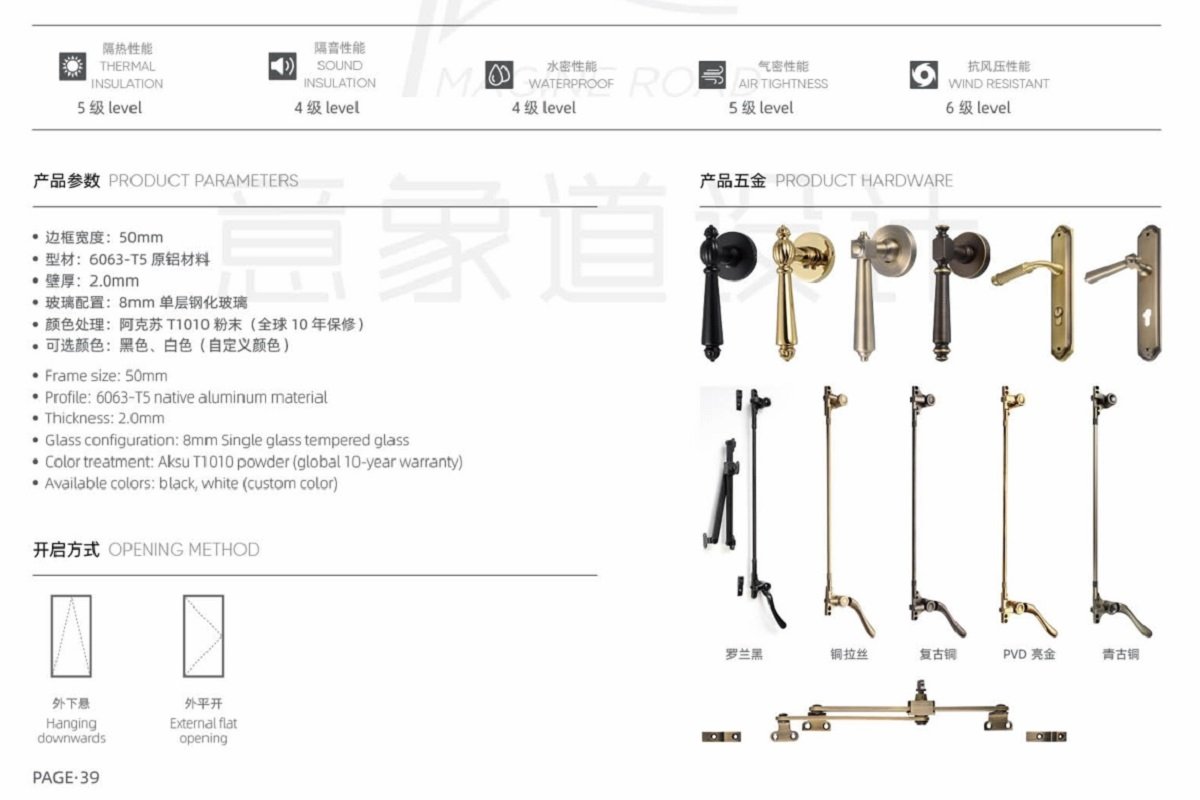 ​​Energy Efficient French Window and Door Windows - Interior/Outside Versatile Style