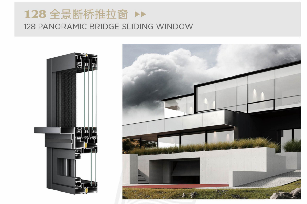 Panoramic Bridge Sliding Window​\window design\sliding glass