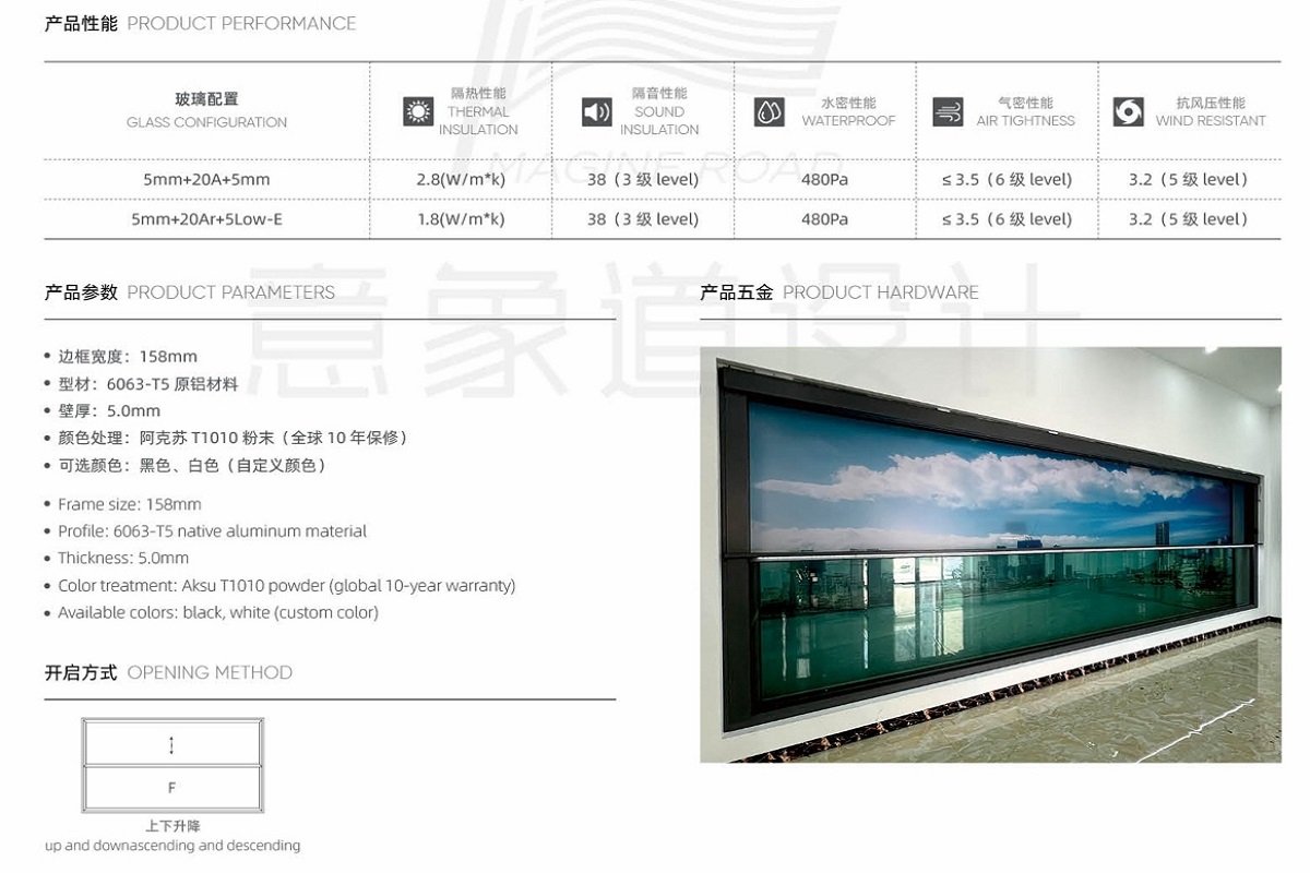 Electric Lifting Window​\Power Window\Automatic Windows\Aluminum Windows Prices