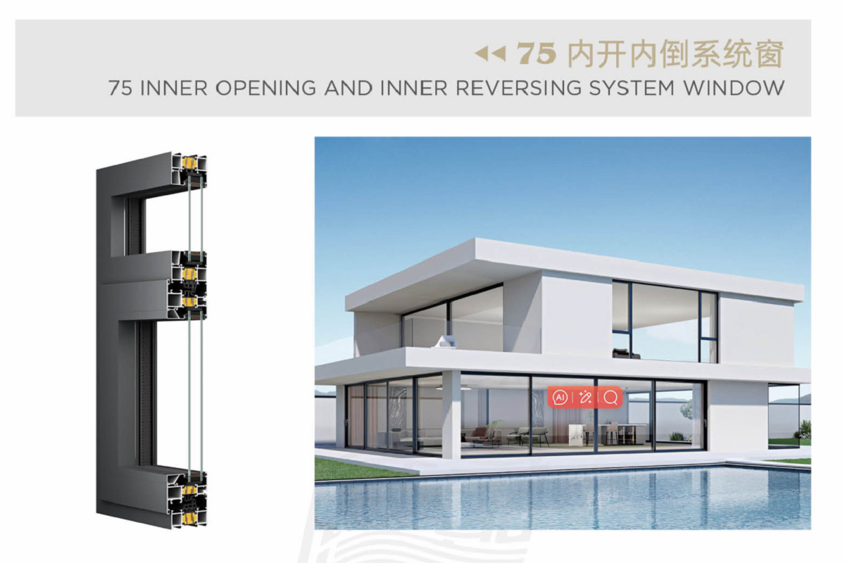 75Inner Opening And Inner Reversing System Window|Tilt and T